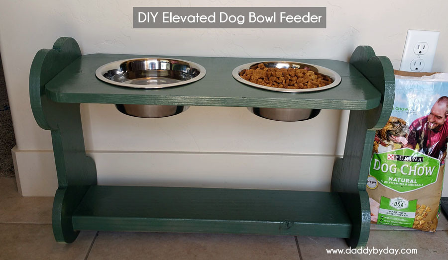 Elevated Dog Bowls DIY
 DIY Elevated Dog Bowl Feeder Daddy by Day