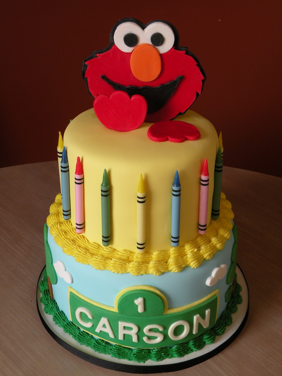 Elmo Birthday Cake Ideas
 Elmo 1St Birthday Cake CakeCentral