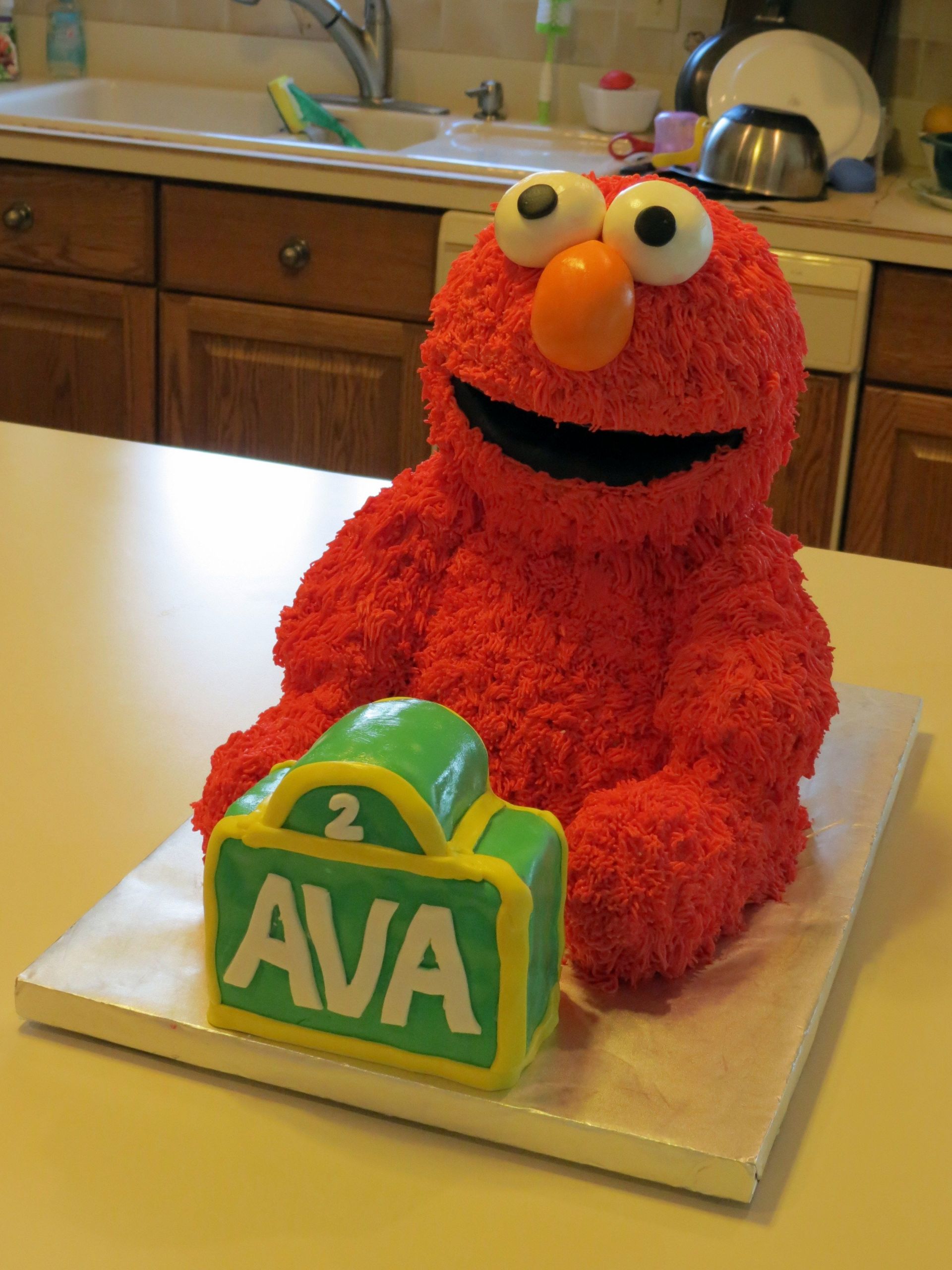 Elmo Birthday Cake Ideas
 Elmo Cake 3D Finished cake