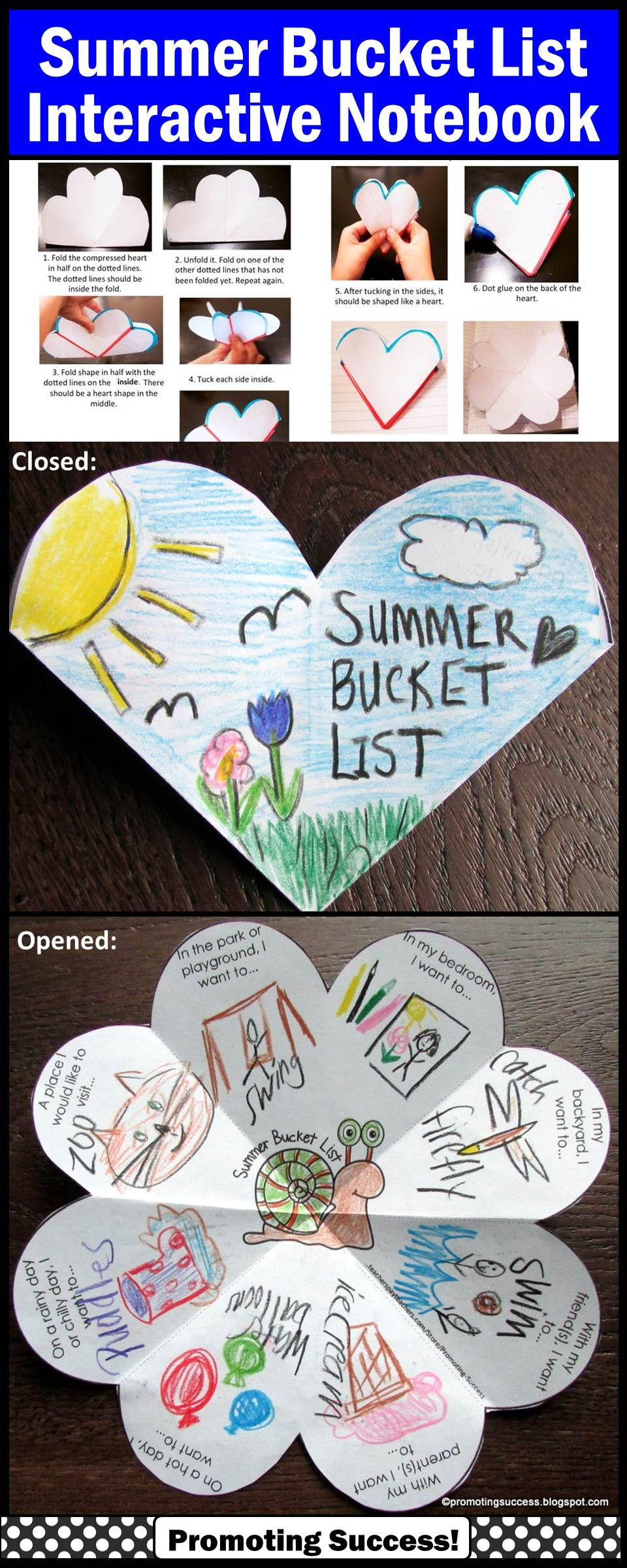 End Of The Year Crafts For Preschoolers
 Summer Bucket List Craft Activity End of the Year Writing