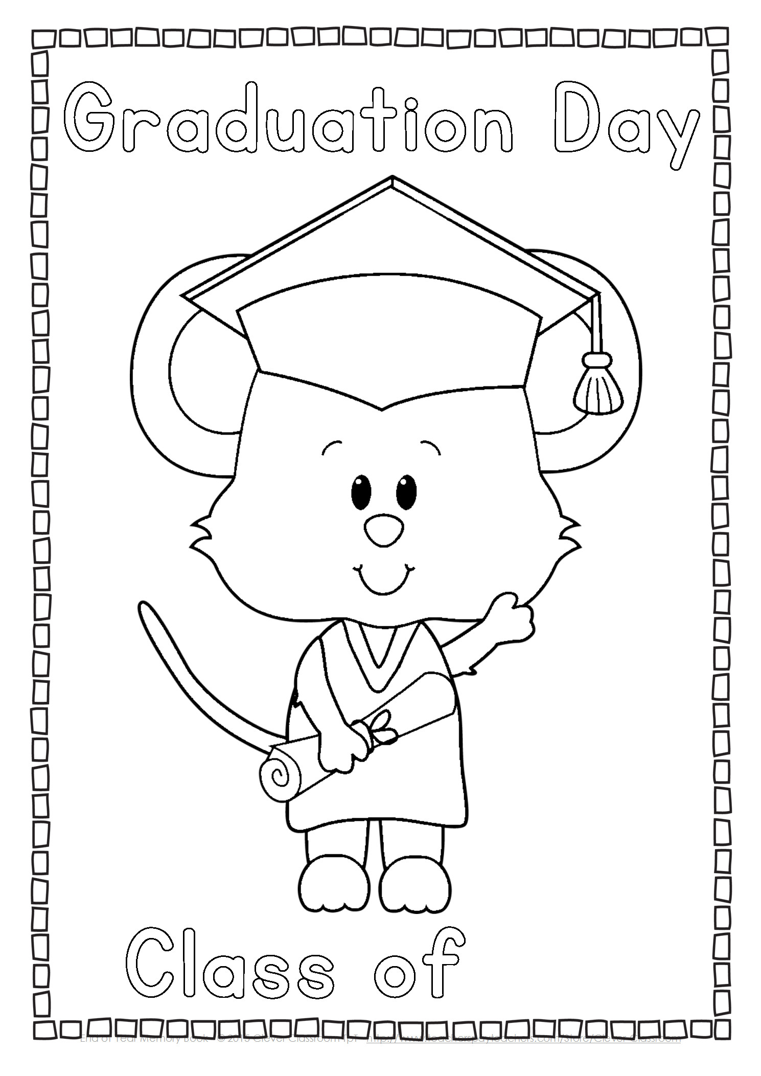 End Of Year Preschool Crafts
 Kindergarten and first grade end of year printables and
