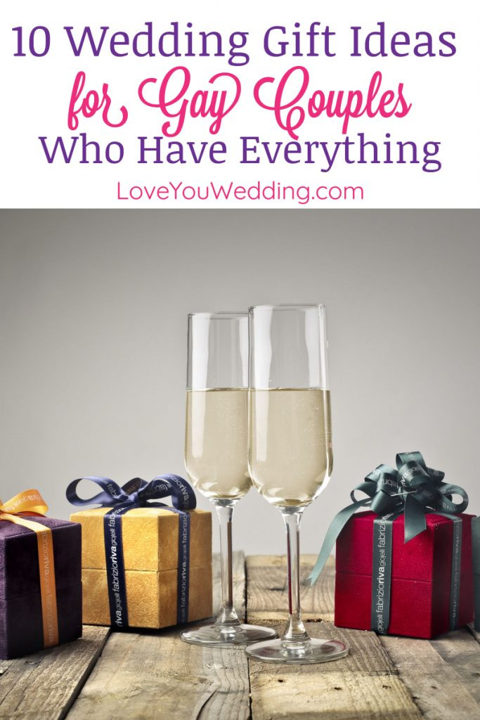 Engagement Gift Ideas For Couple
 10 Wedding Gift Ideas for Gay Couples Who Have Everything