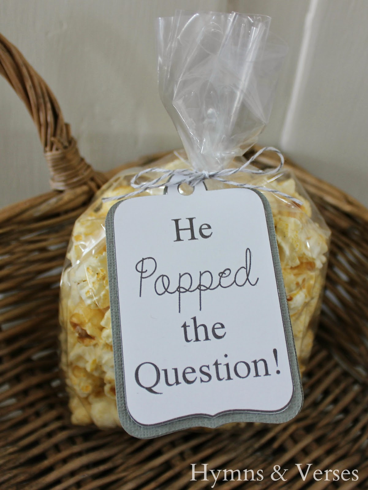 Engagement Party Favors Ideas
 Hymns and Verses Engagement Party and He Popped the