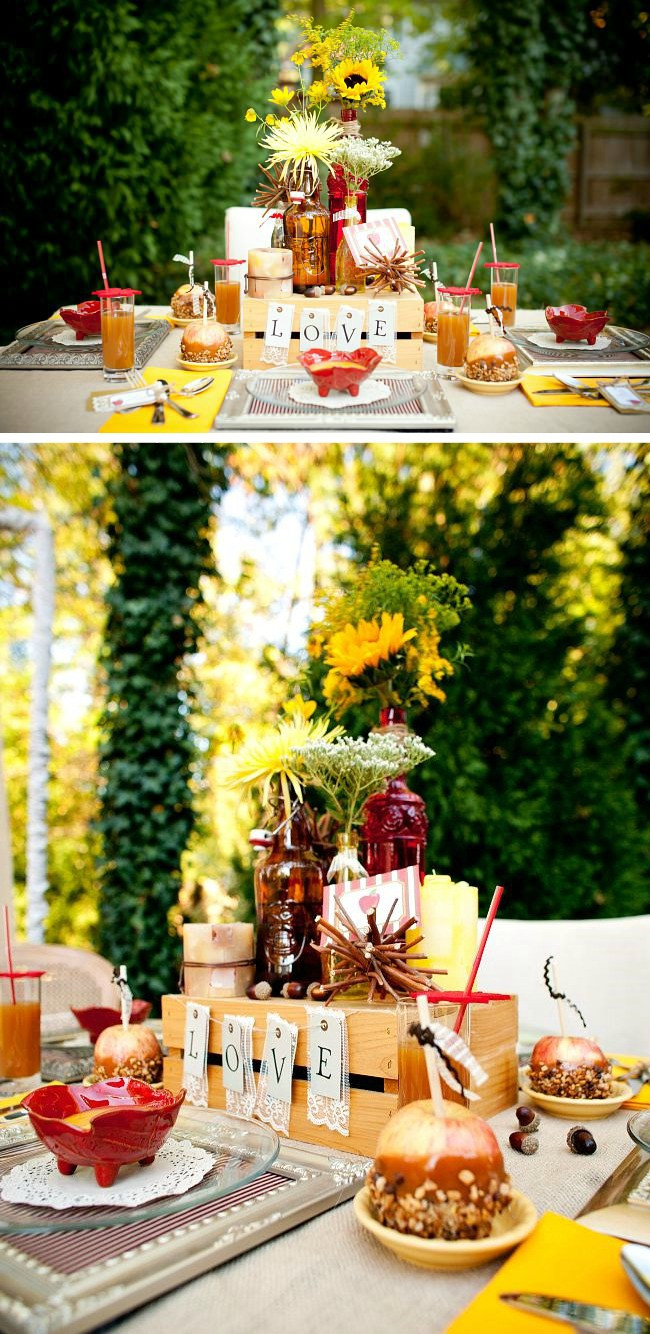 Engagement Party Theme Ideas
 Apple Themed Autumn Engagement Party Celebrations at Home