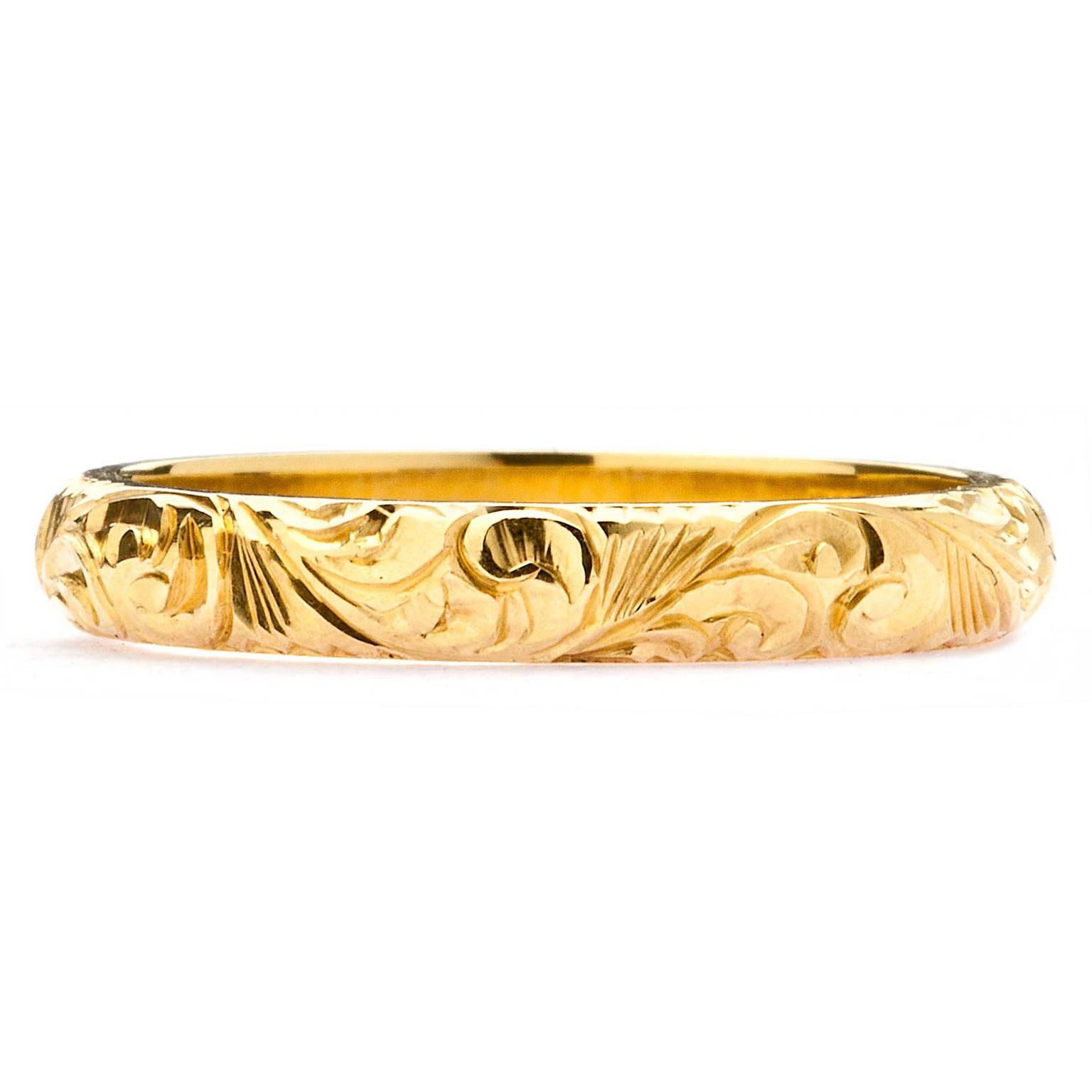 Ethical Wedding Rings
 Scrolls ethical gold wedding ring