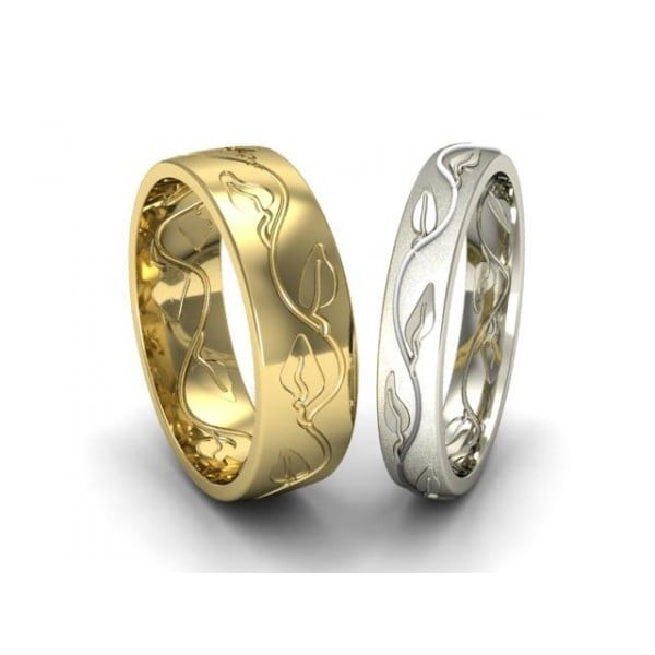 Ethical Wedding Rings
 Dionysos Leaf Ethical Wedding Ring