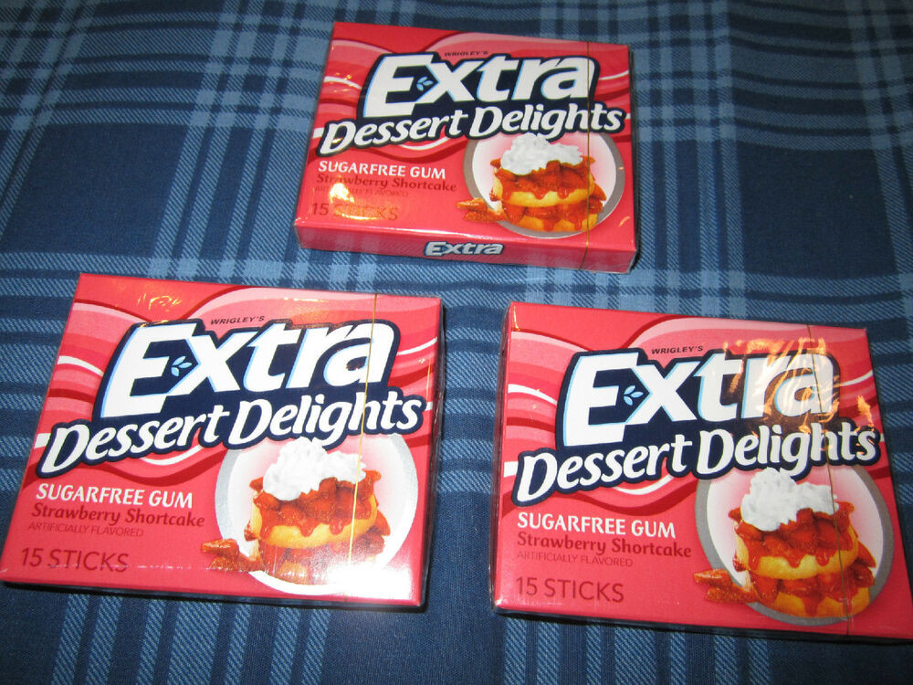 Extra Dessert Delights
 Extra Dessert Delights STRAWBERRY SHORTCAKE Chewing Gum 3