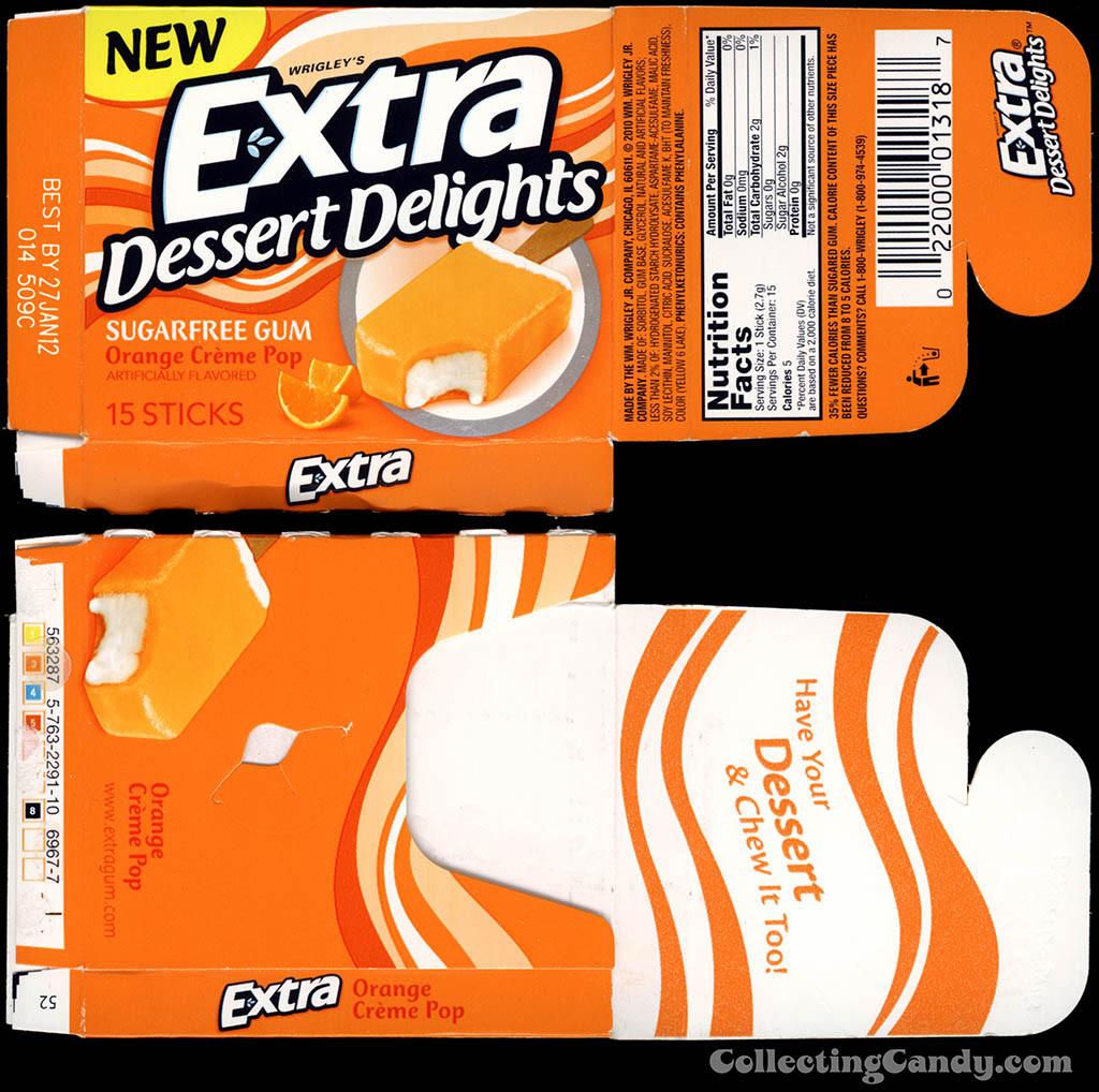 Extra Dessert Delights
 Now in Stores Orange Creamsicle Flavored Skittles & Mike