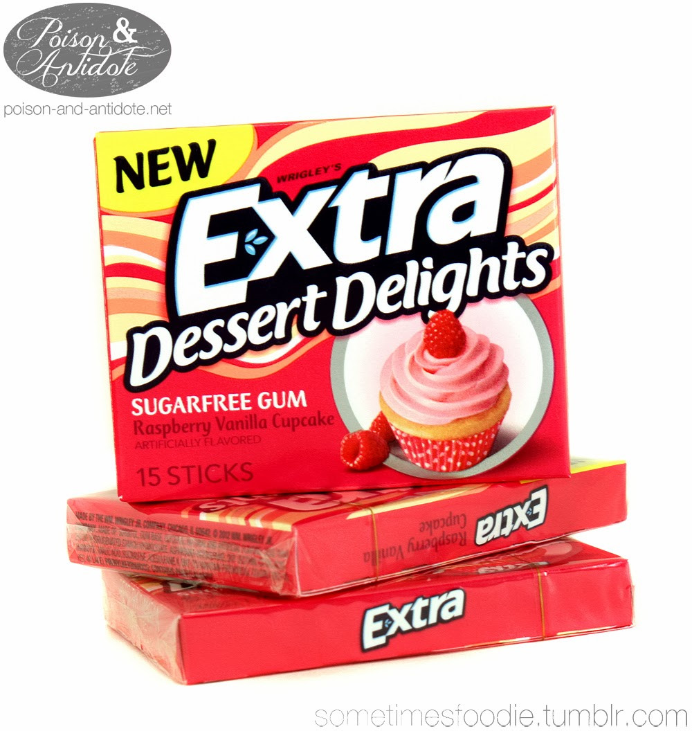 Extra Dessert Delights
 Sometimes Foo Raspberry Vanilla Cupcake Extra Dessert