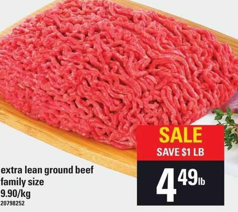 Extra Lean Ground Beef
 Newfoundland and Labrador Weekly Grocery Flyers Salewhale