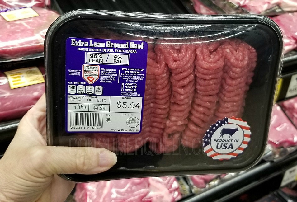 Extra Lean Ground Beef
 Aldi Launching New Items Over 90 to Choose From