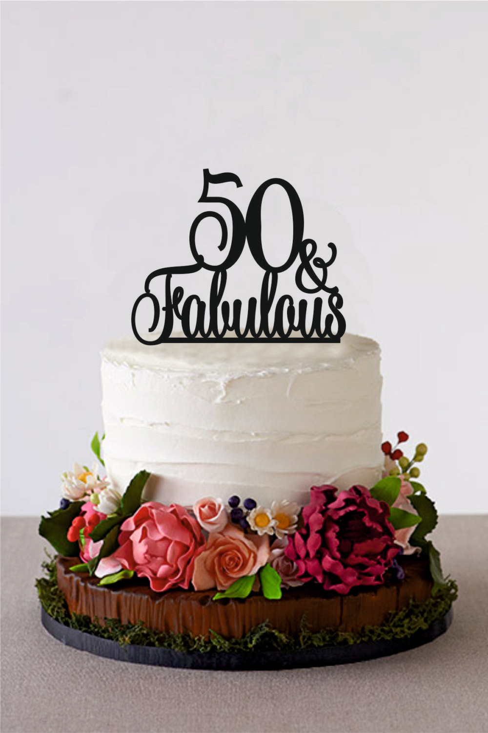 Fabulous Birthday Cakes
 50 Fabulous Birthday Topper 50 and Fabulous Fiftieth Birthday
