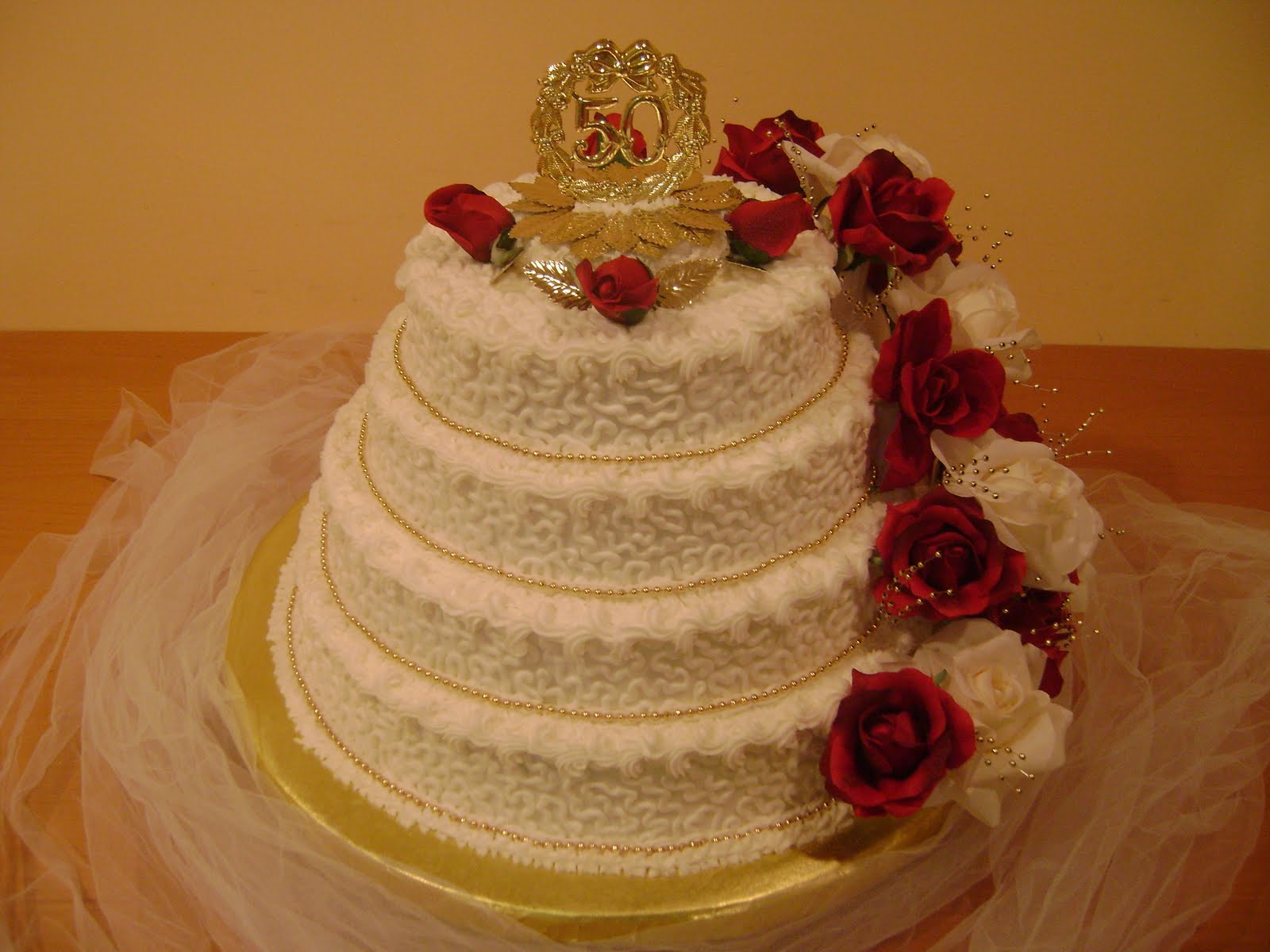 Fabulous Birthday Cakes
 Marilyn s Caribbean Cakes Fabulous Red 50th Birthday Cake