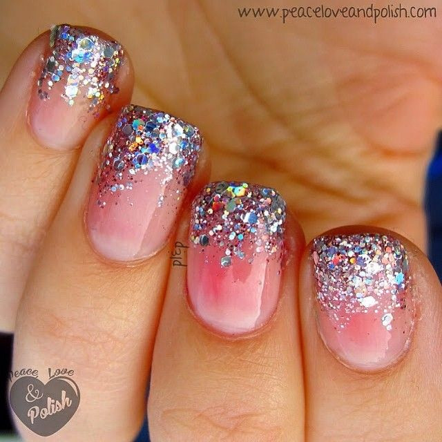 Fading Nail Designs
 Best 25 Glitter fade nails ideas on Pinterest