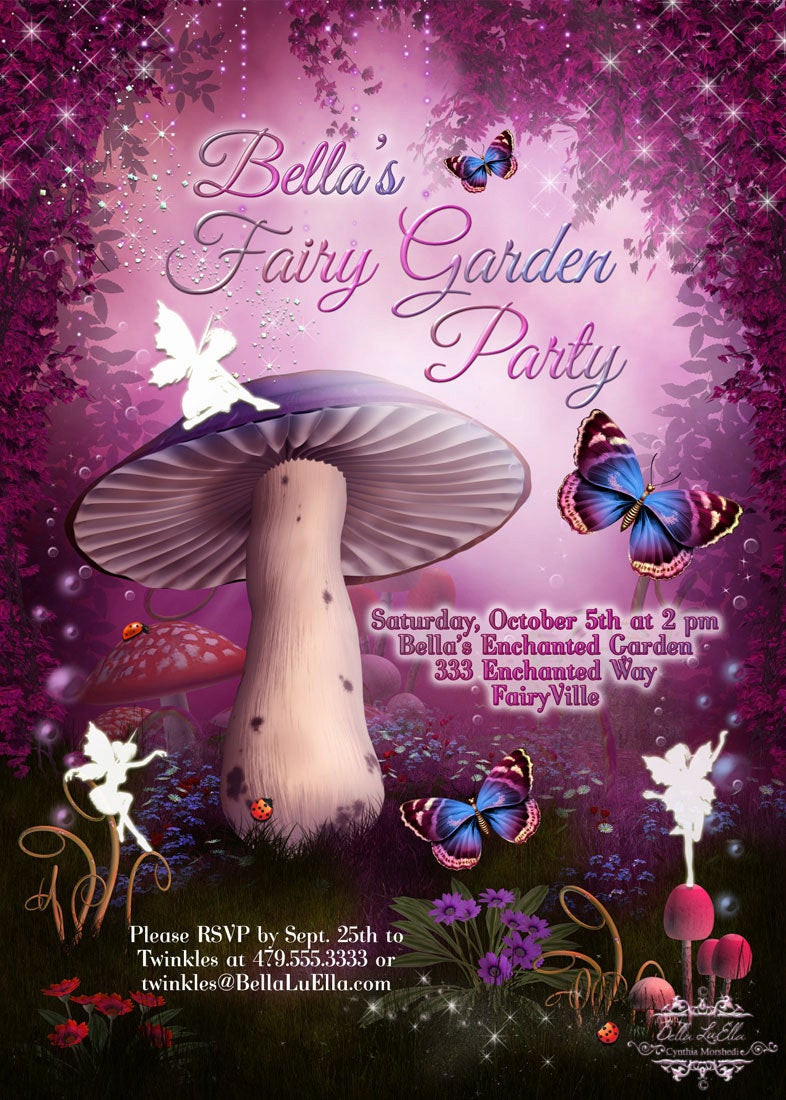 Fairy Birthday Invitations
 Fairy Invitation Fairy Party Invitation Birthday Party
