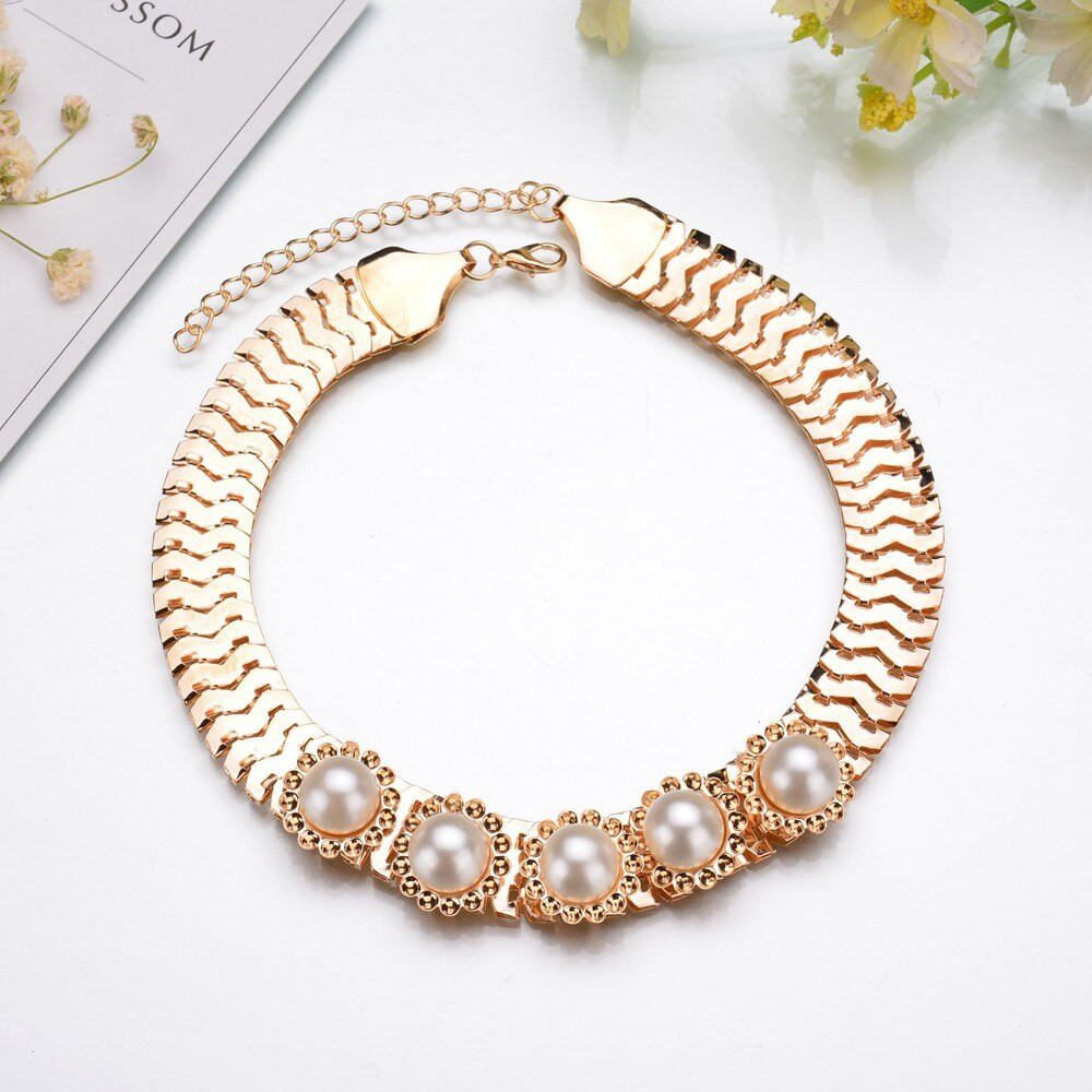 Fake Pearl Necklaces
 KOMi Fashion White Faux Pearl Beads Necklace Elegant