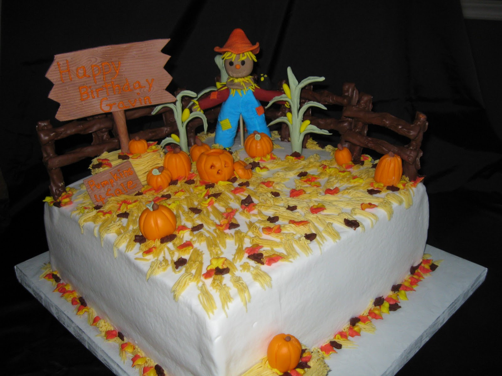 Fall Birthday Cakes
 D s Cookie Jar & More Fall Birthday cake