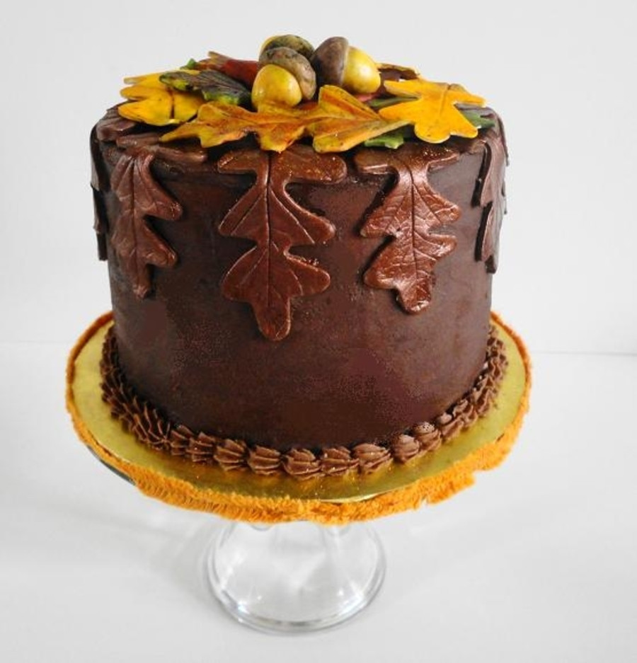 Fall Birthday Cakes
 Autumn Leaves Fall Birthday Cake CakeCentral