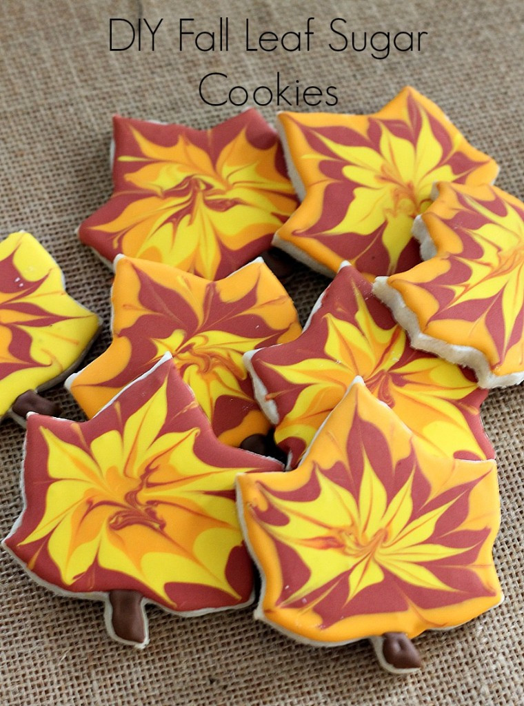 Fall Leaf Sugar Cookies
 Cookies decorated for fall are easy to do if you follow