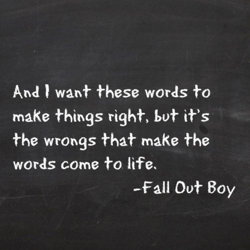 Fall Out Boy Lyric Quotes
 Fall out boy Thanks for the memories