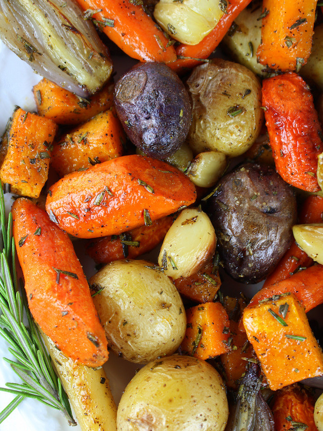 Fall Roasted Vegetables
 Roasted Fall Ve ables with Rosemary