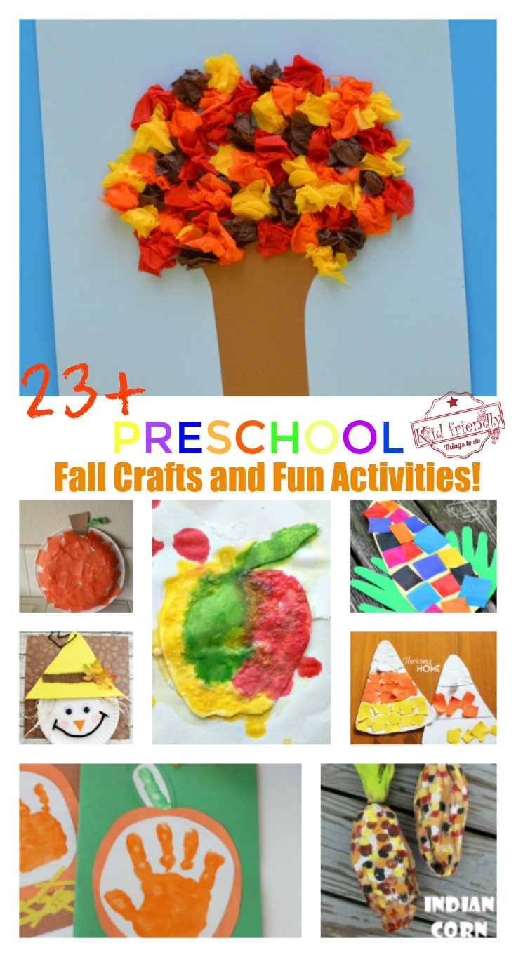 Fall Toddler Craft Ideas
 Over 23 Adorable and Easy Fall Crafts that Preschoolers