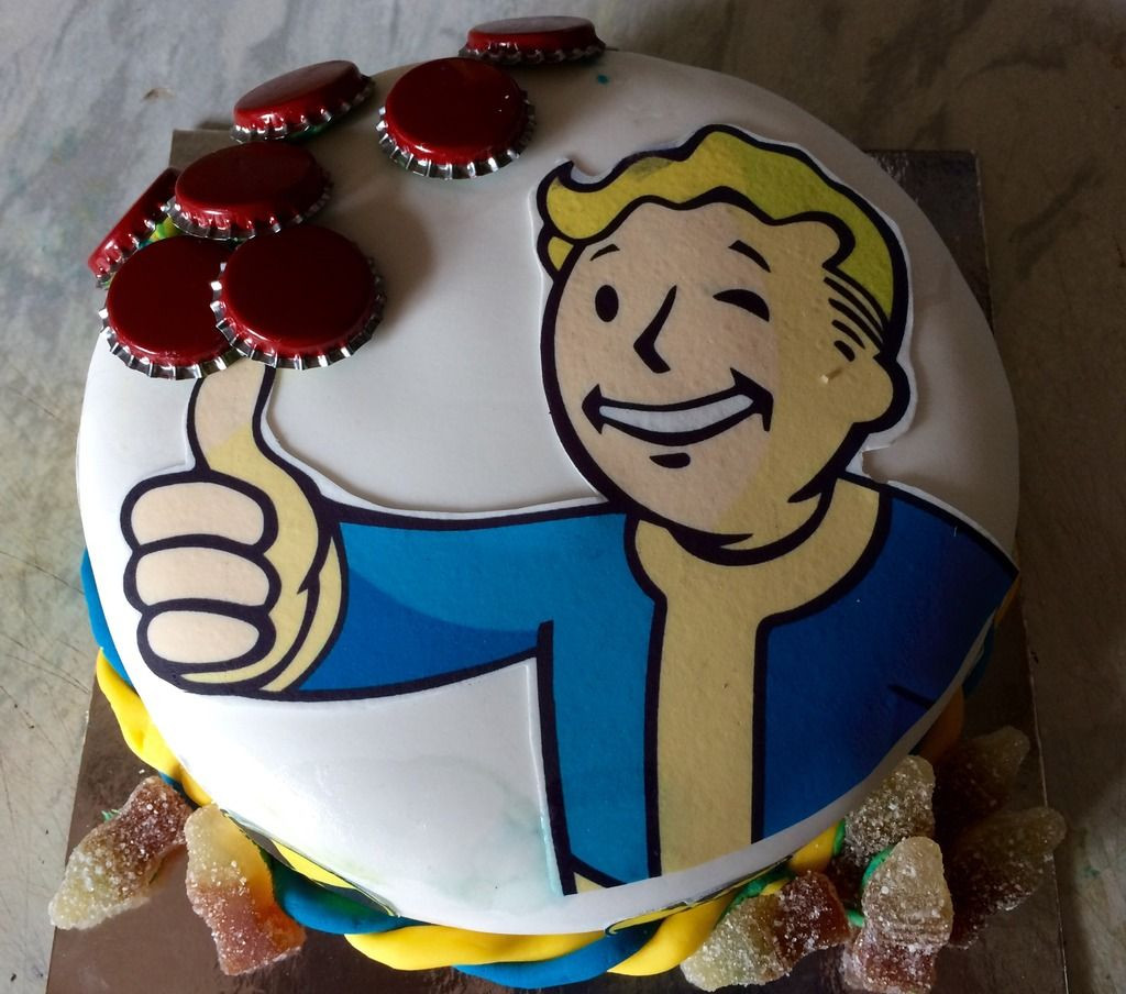 Fallout Birthday Cake
 Fallout game cake BabyCenter