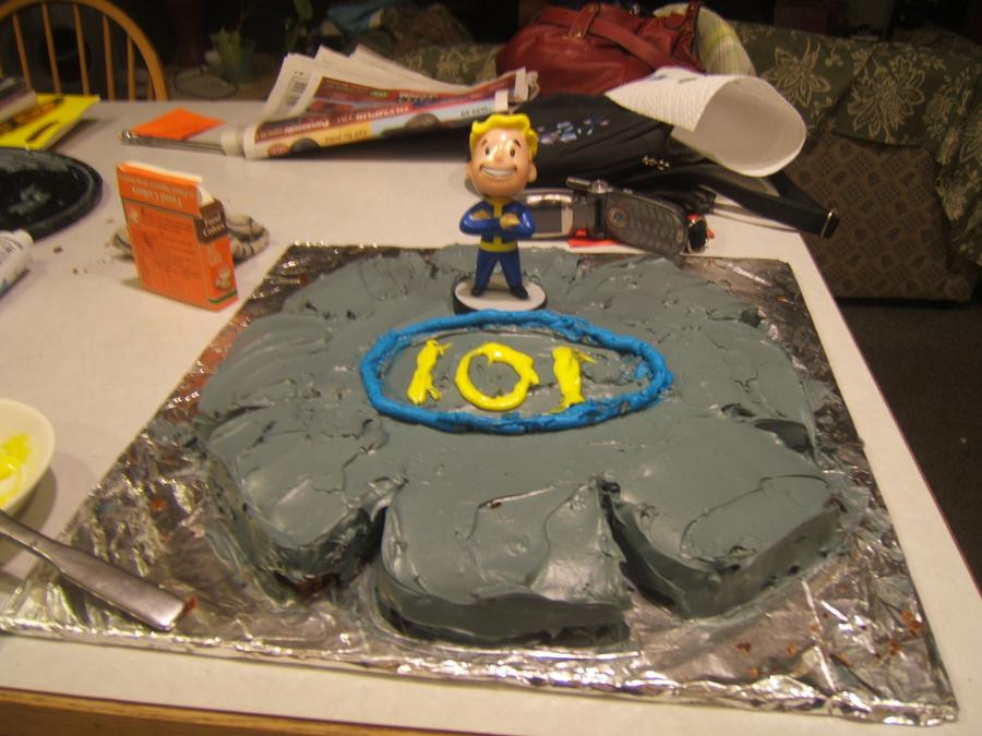 Fallout Birthday Cake
 I want to make my boyfriend a fallout themed Birthday Cake