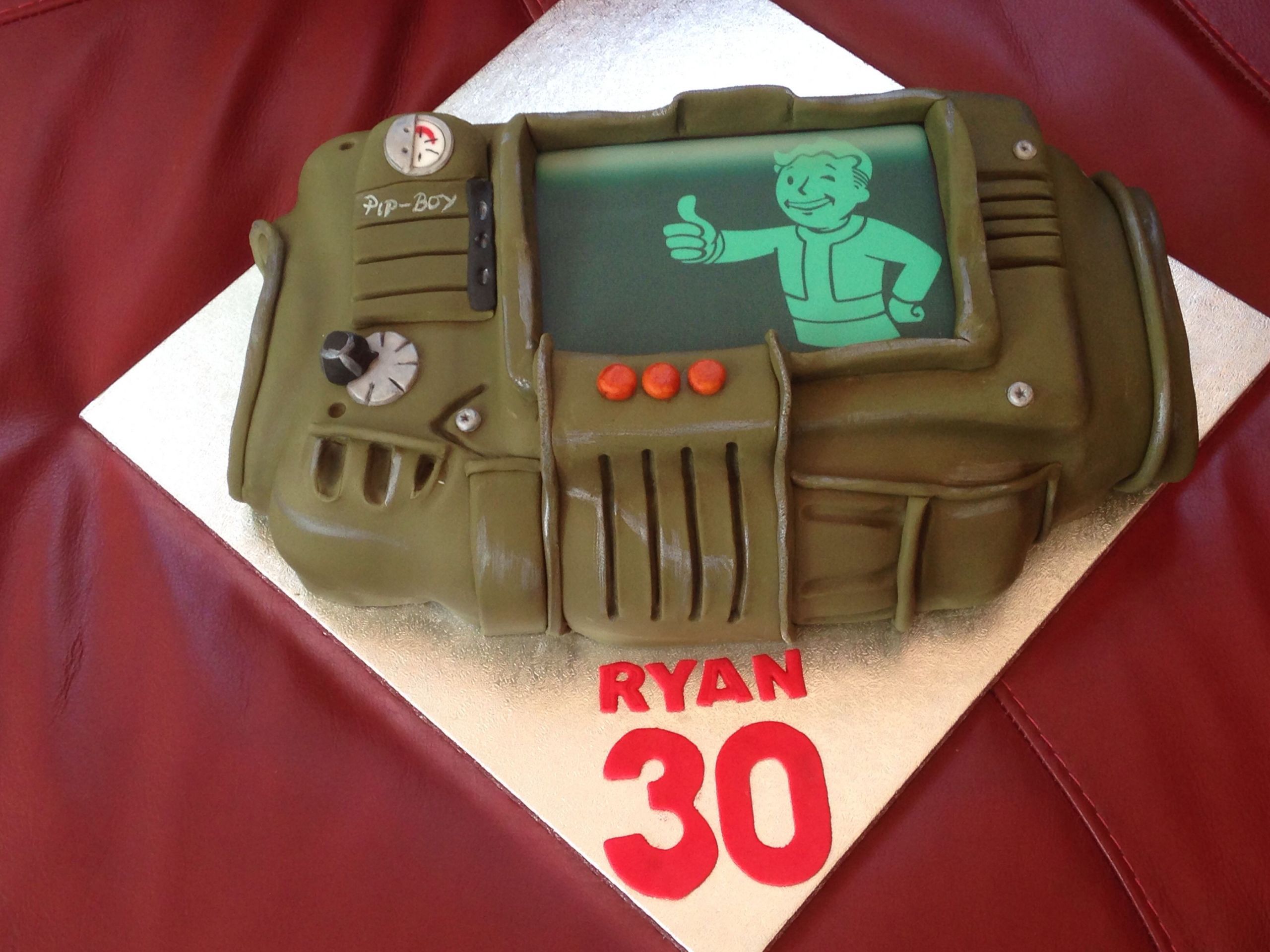 Fallout Birthday Cake
 Fallout theme cake With images
