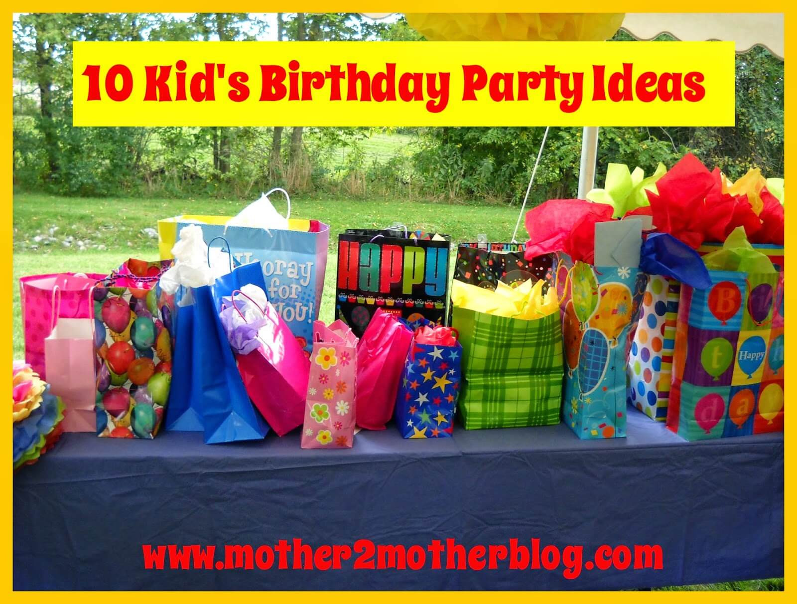 Family Birthday Party Ideas
 10 Kid s Birthday Party Ideas mother2motherblog