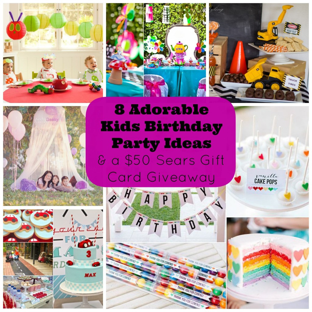 Family Birthday Party Ideas
 8 Adorable Kids Birthday Party Ideas and a Giveaway for a
