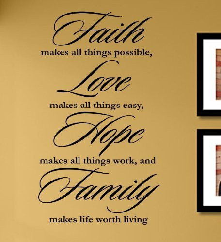 Family Faith Quotes
 Wall Quotes about Faith Find the Words that Inspire for