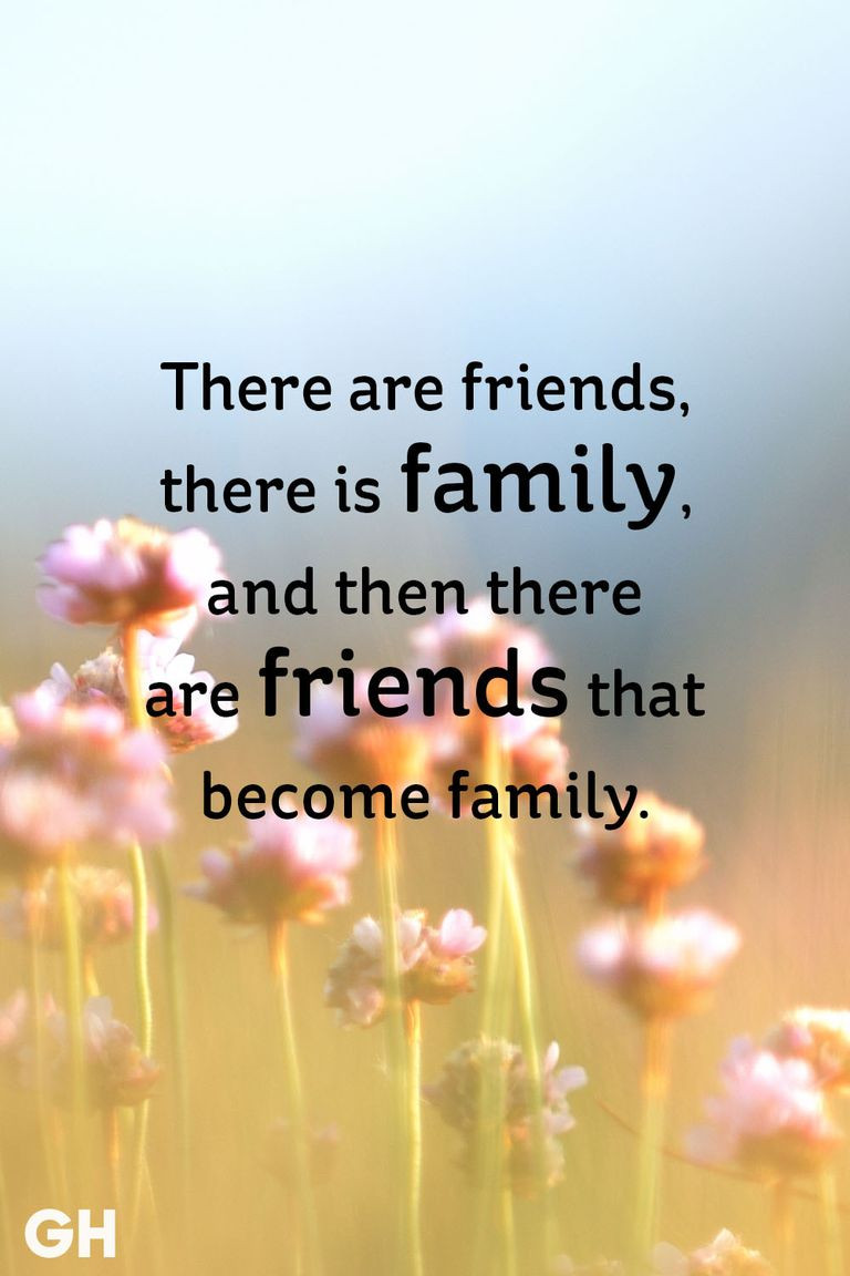 Family Friends Quotes
 25 Short Friendship Quotes to With Your Best Friend