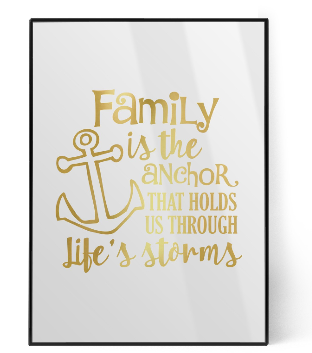 Family Quote
 Family Quotes and Sayings Foil Print Personalized