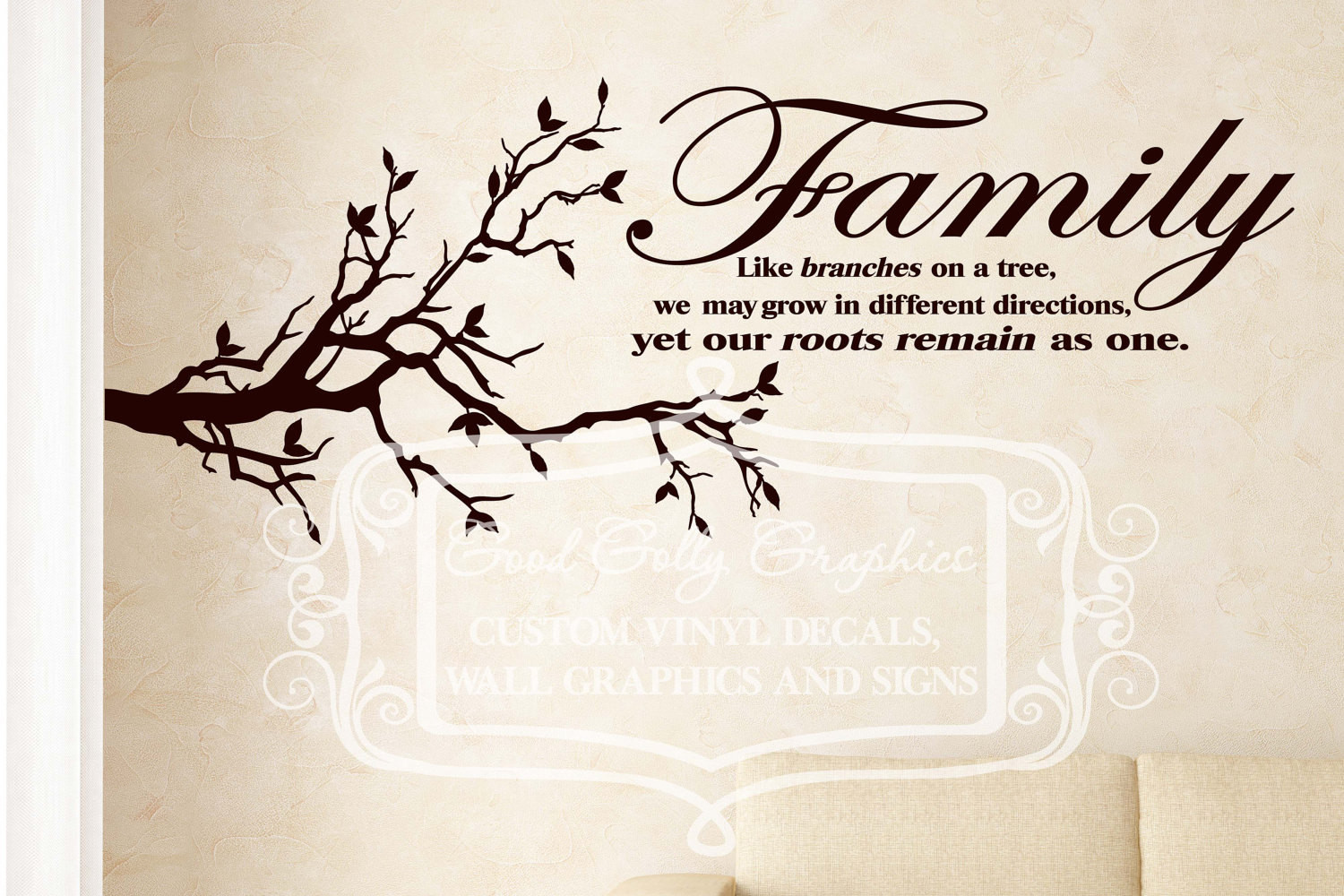 Family Tree Quote
 Family like branches on a tree we may grow in by
