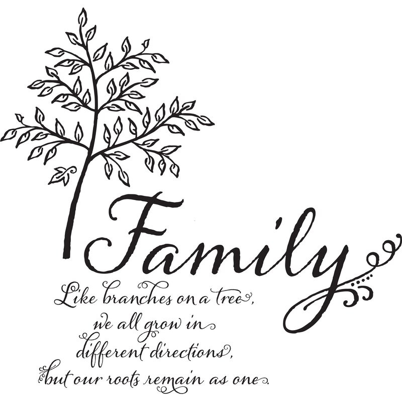 Family Tree Quote
 Winston Porter Droney Family Tree Quote Wall Decal
