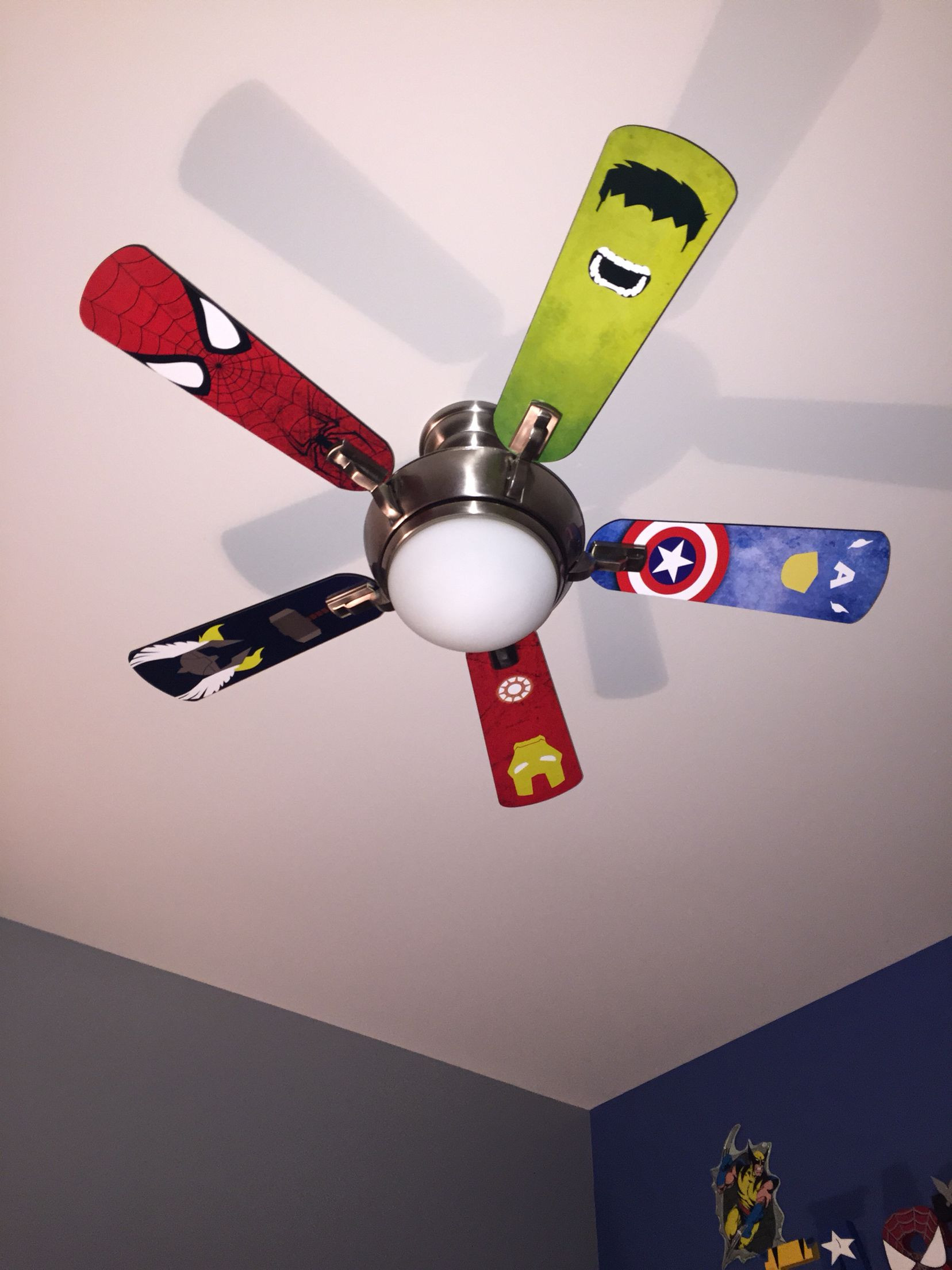 Fan For Kids Room
 Superhero ceiling fan blades