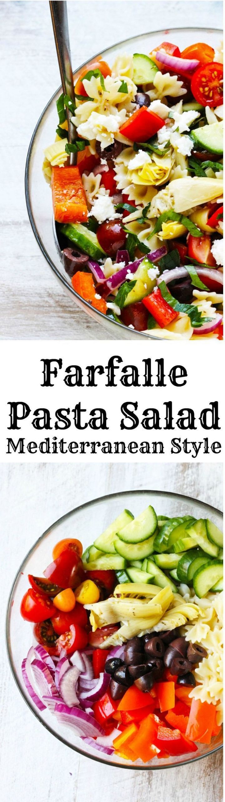 Farfalle Pasta Salad Recipes
 Farfalle Pasta Salad Mediterranean Style