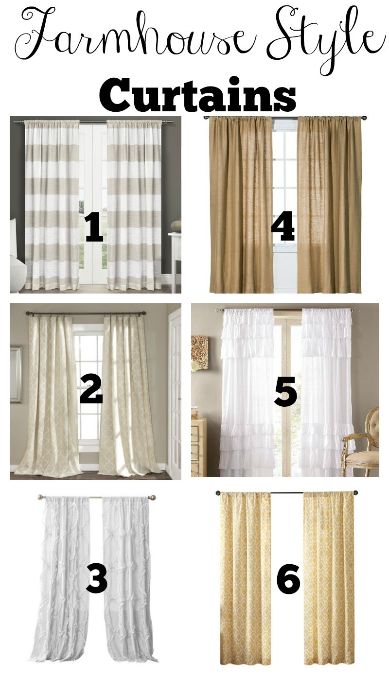 Farmhouse Kitchen Curtains
 Transitioning to Farmhouse Style Shopping Guide