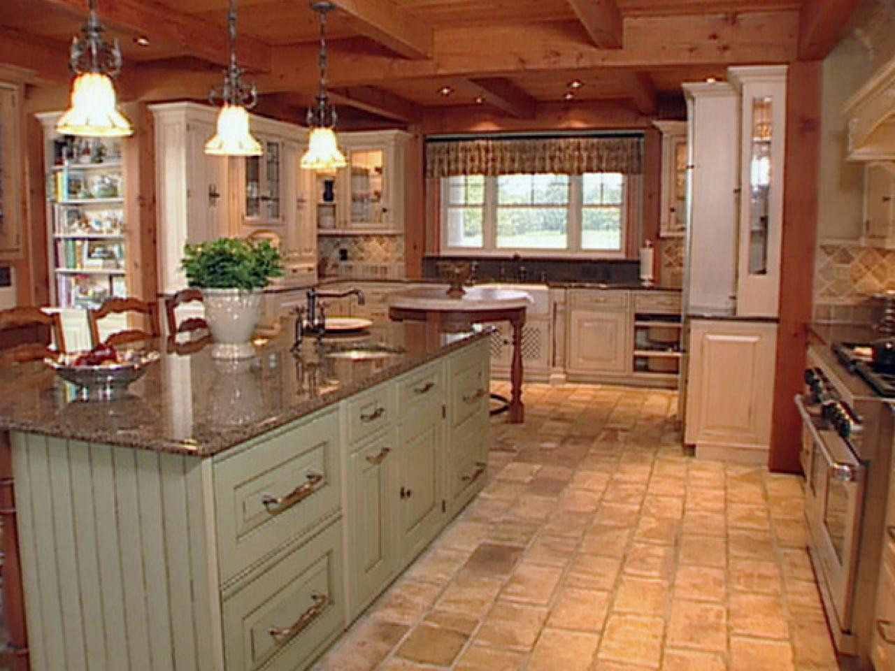 Farmhouse Kitchen Floor Tiles
 of Kitchen Design Ideas Remodel and Decor