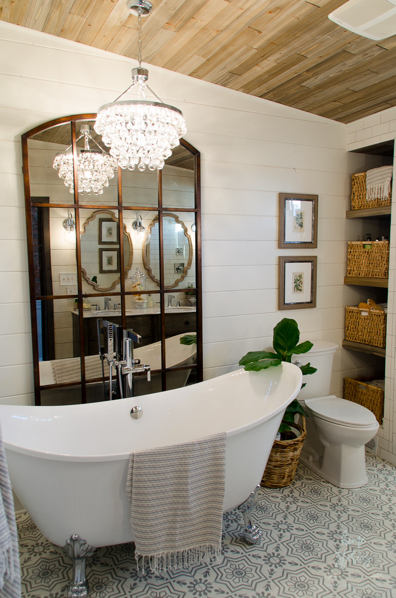 Farmhouse Master Bathroom Ideas
 Beautiful Urban Farmhouse Master Bathroom Remodel