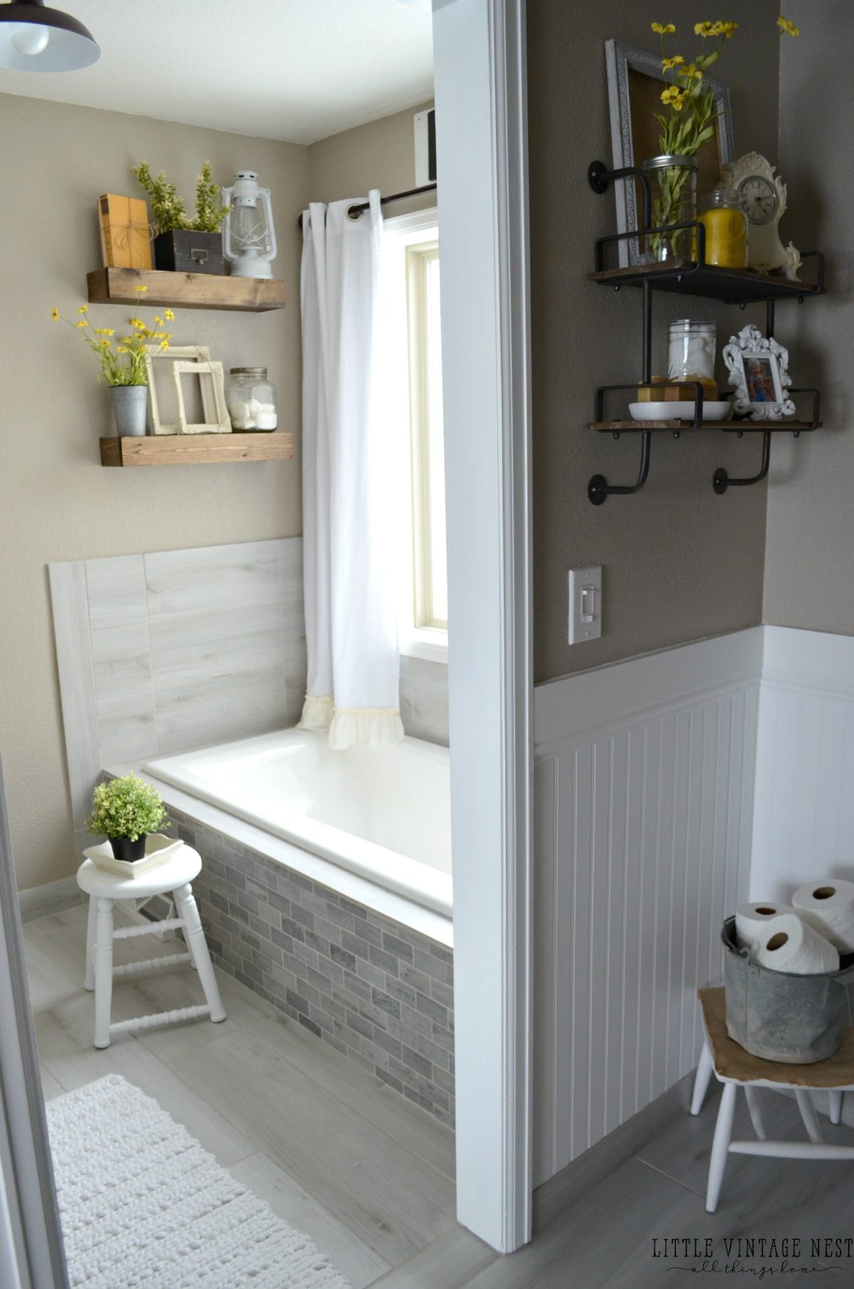 Farmhouse Master Bathroom Ideas
 Farmhouse Master Bathroom Reveal Little Vintage Nest