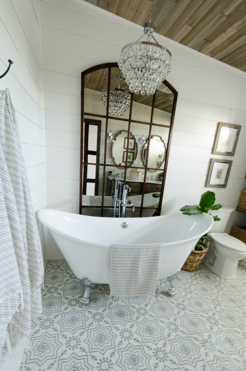 Farmhouse Master Bathroom Ideas
 Beautiful Urban Farmhouse Master Bathroom Remodel