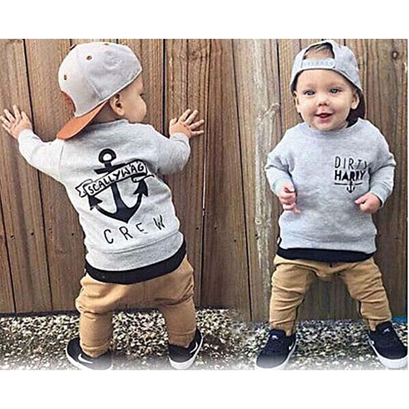 Fashion Baby Boy Clothing
 Baby Boy clothes Fashion Newborn Kids Long Sleeve Cotton