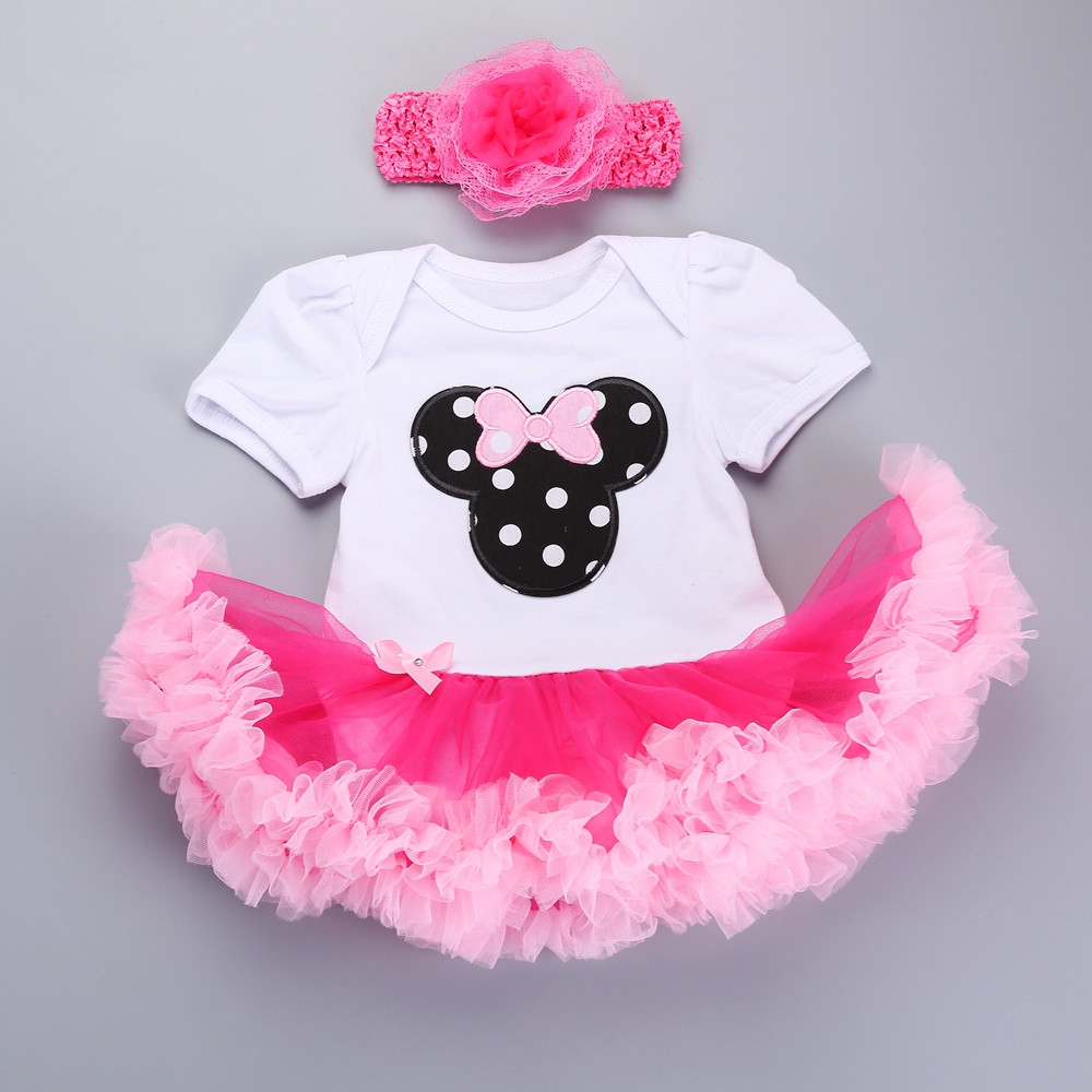 Fashion Baby Girls Clothes
 0 3 months first birthday girl tutu set newborn clothing