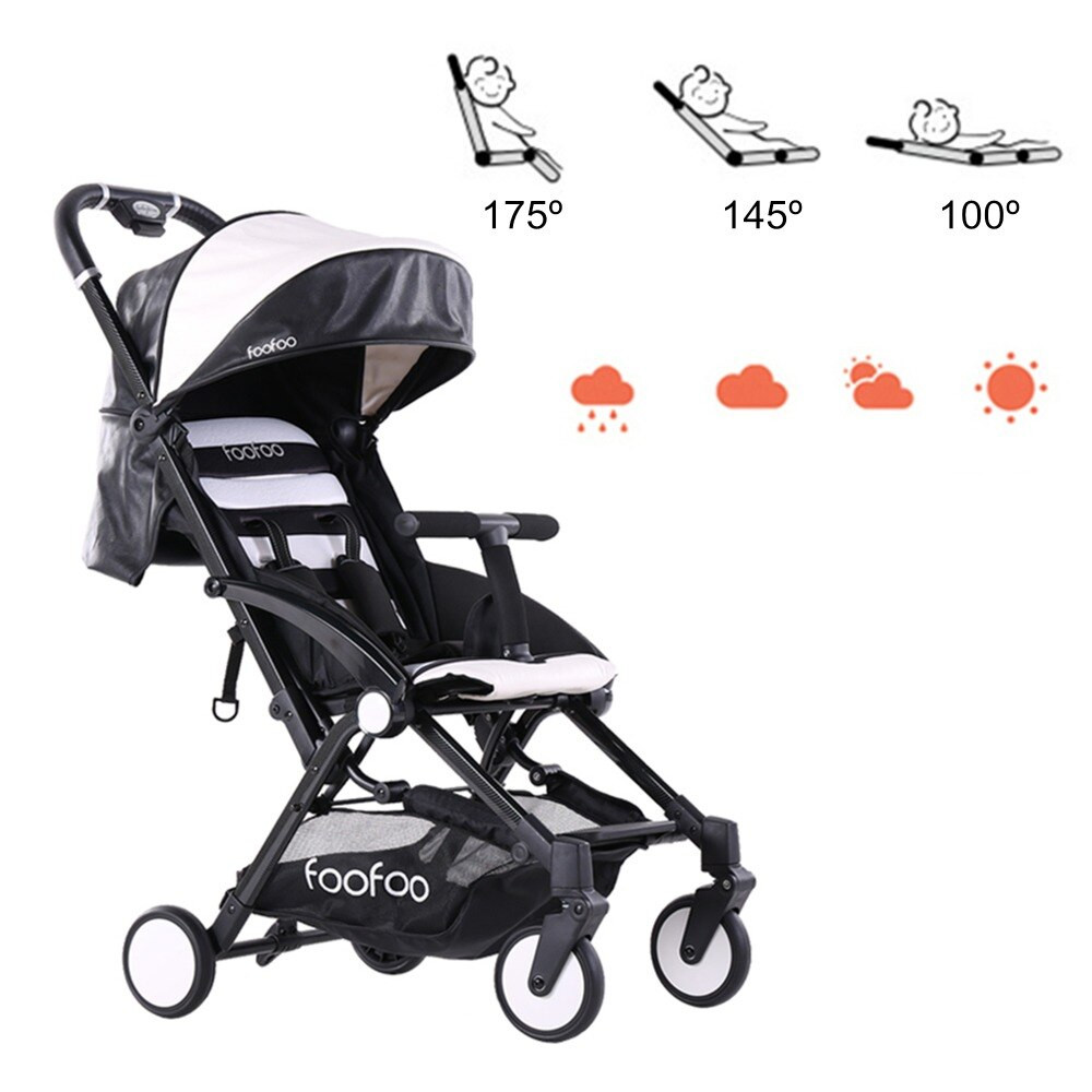 Fashion Baby Strollers
 Fashion PU leather Poussette Baby Strollers Four Wheels