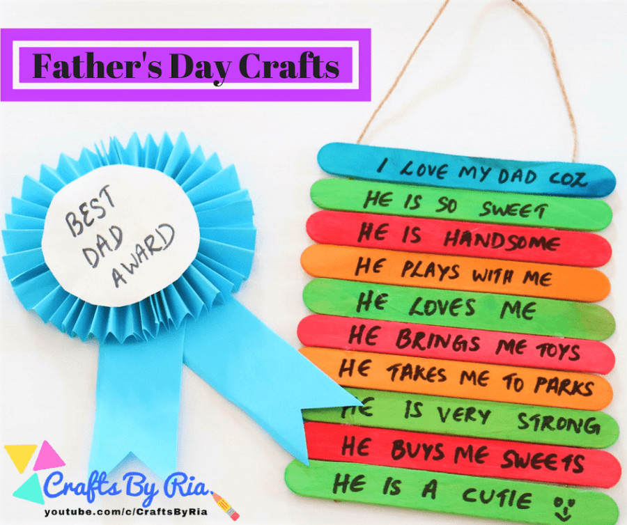 Father'S Day Craft Ideas For Preschoolers
 2 Easy Father s day craft ideas for kids