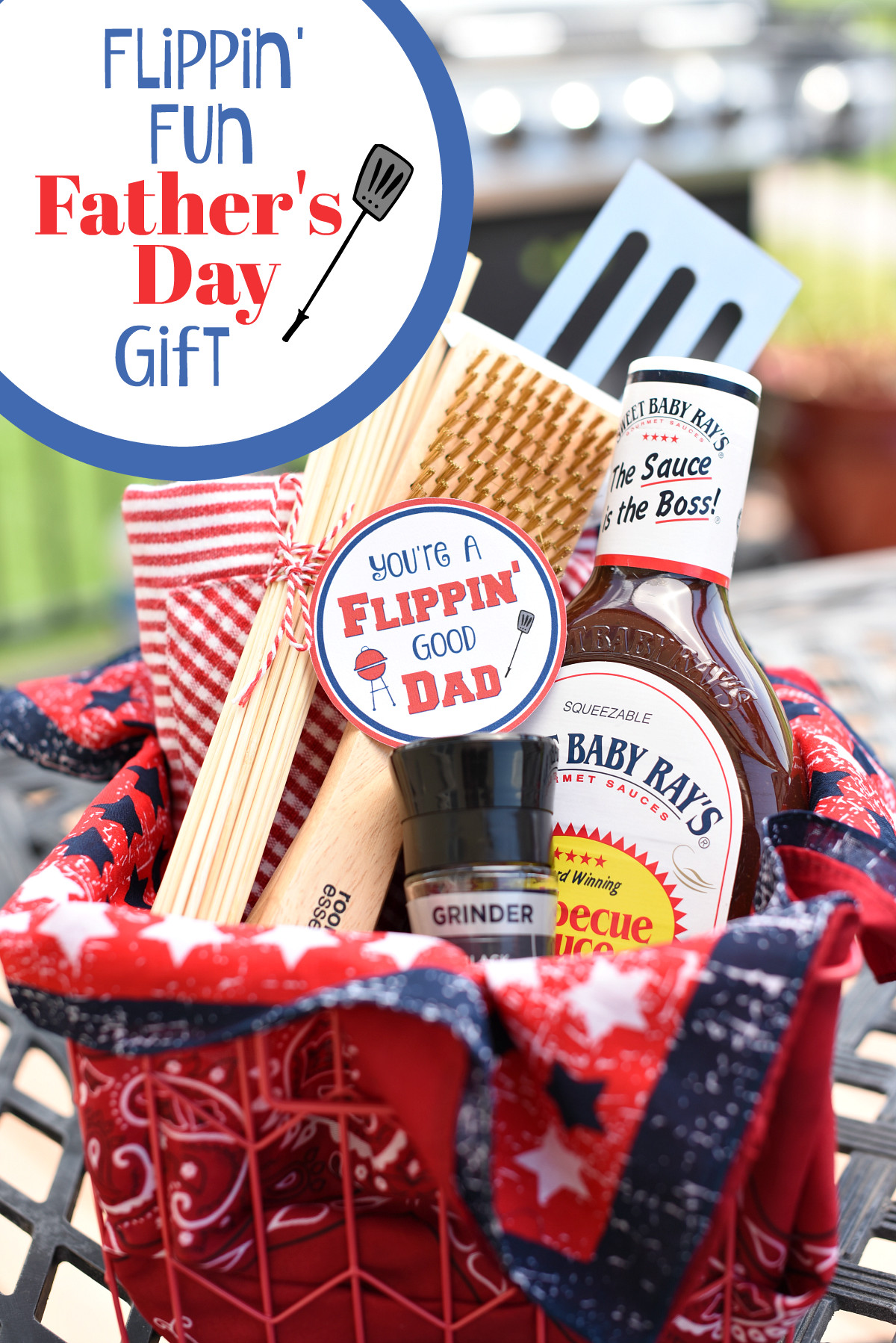 Father'S Day Gift Basket Ideas
 Funny Dad Gifts Flippin Good Dad BBQ Basket – Fun Squared