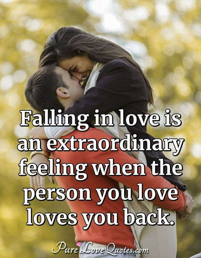 Feeling In Love Quotes
 The best feeling in the world is being loved back by the