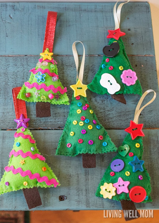 Felt Crafts For Adults
 Felt Christmas Tree Ornaments